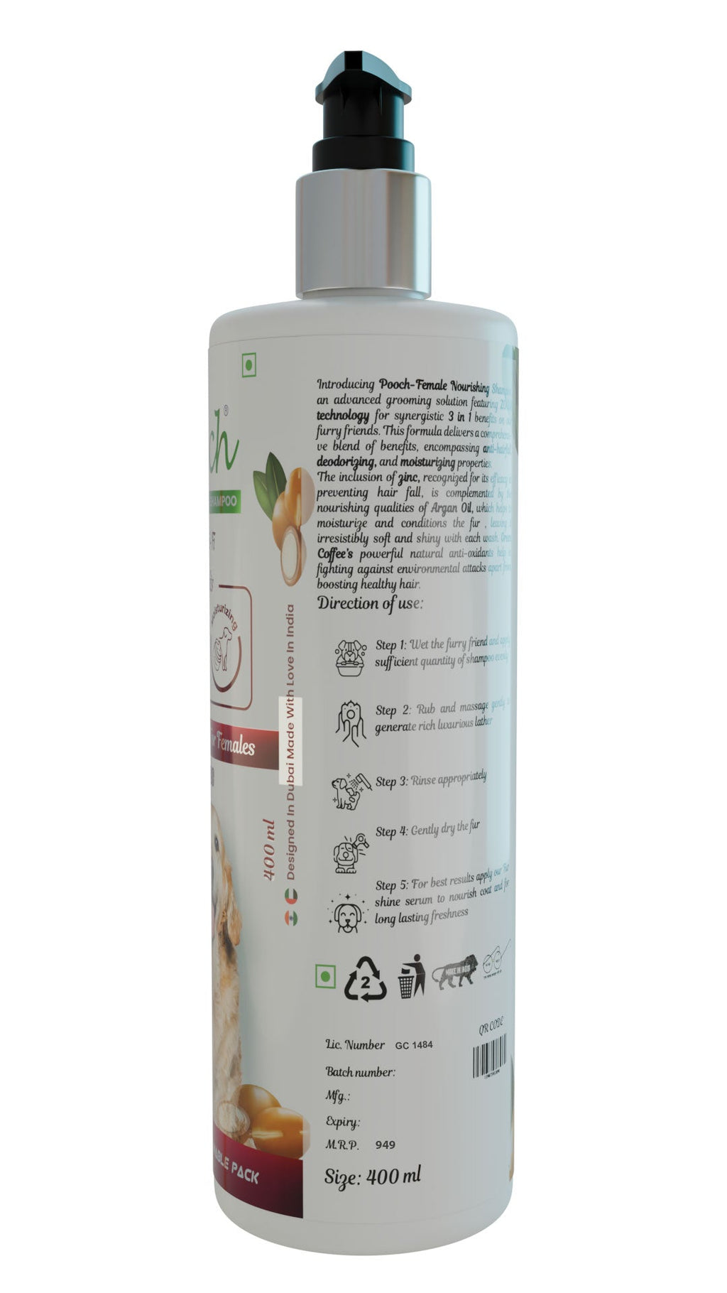 شامبو بووتش المغذي للإناث - 400ml