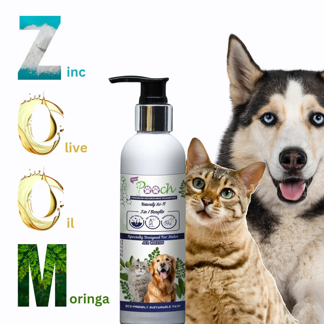 Pooch Nourishing Male Shampoo - 200ml