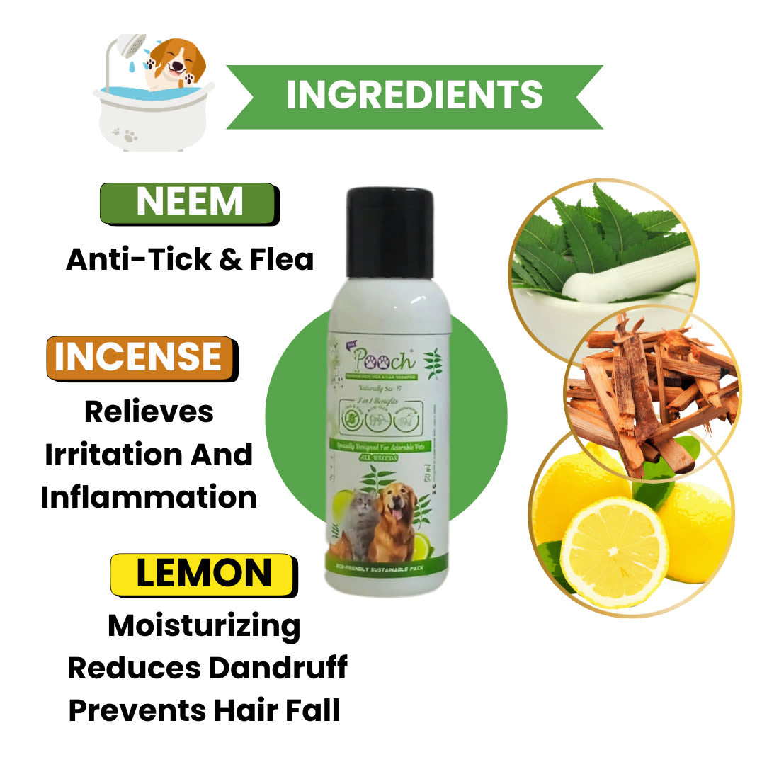 Pooch Anti Tick Shampoo - 50ml