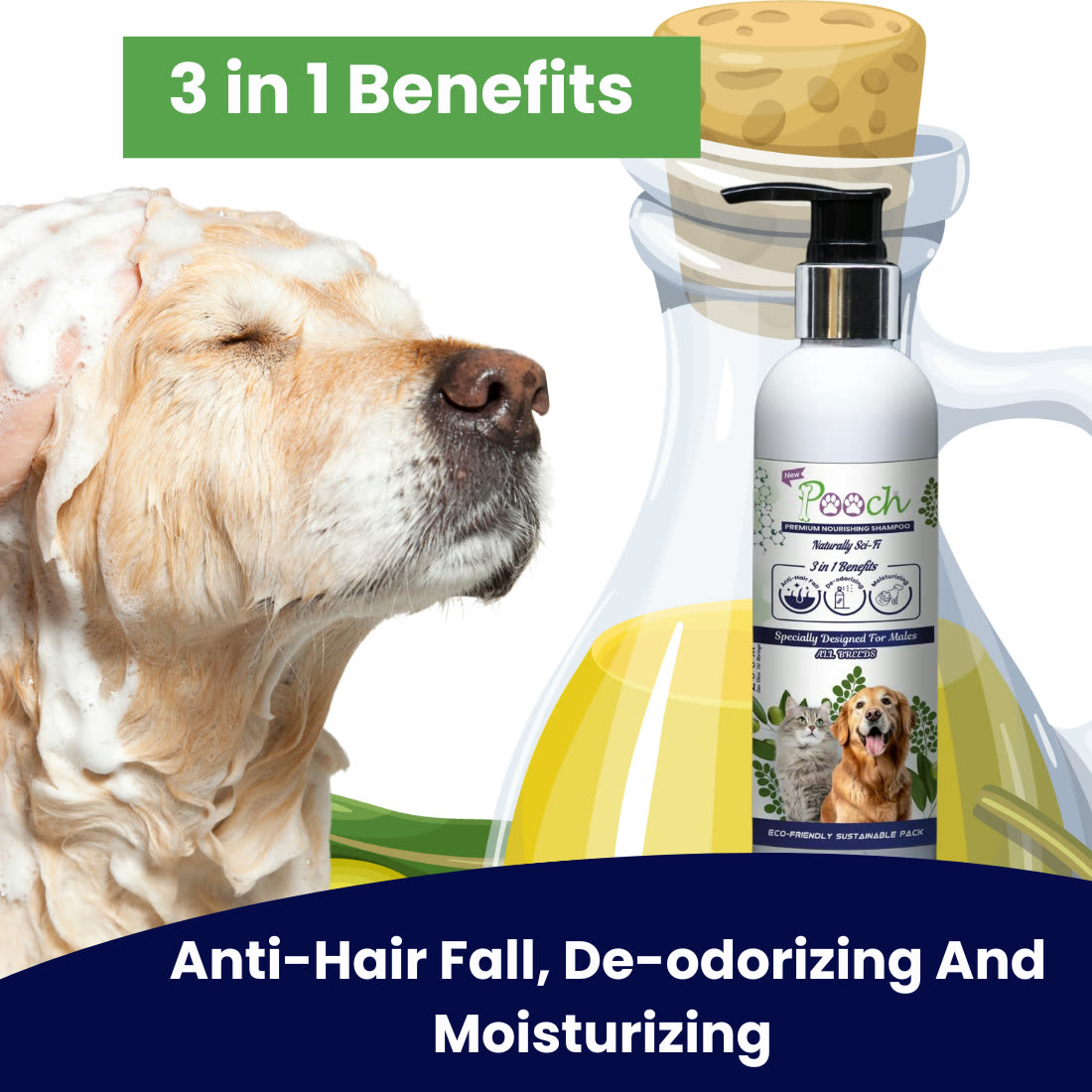Pooch Nourishing Male Shampoo - 200ml