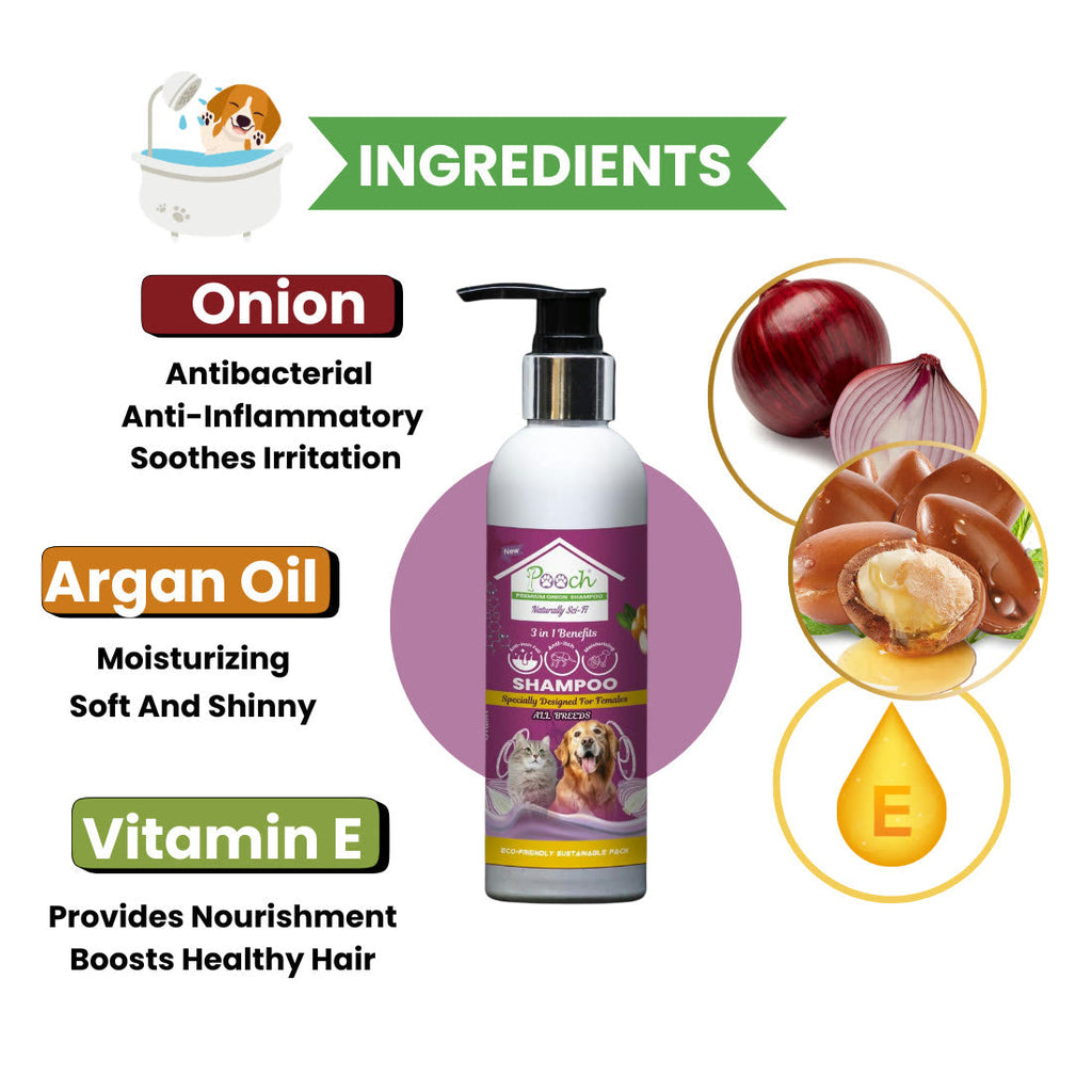 Pooch Onion Shampoo (Female) - 200ml