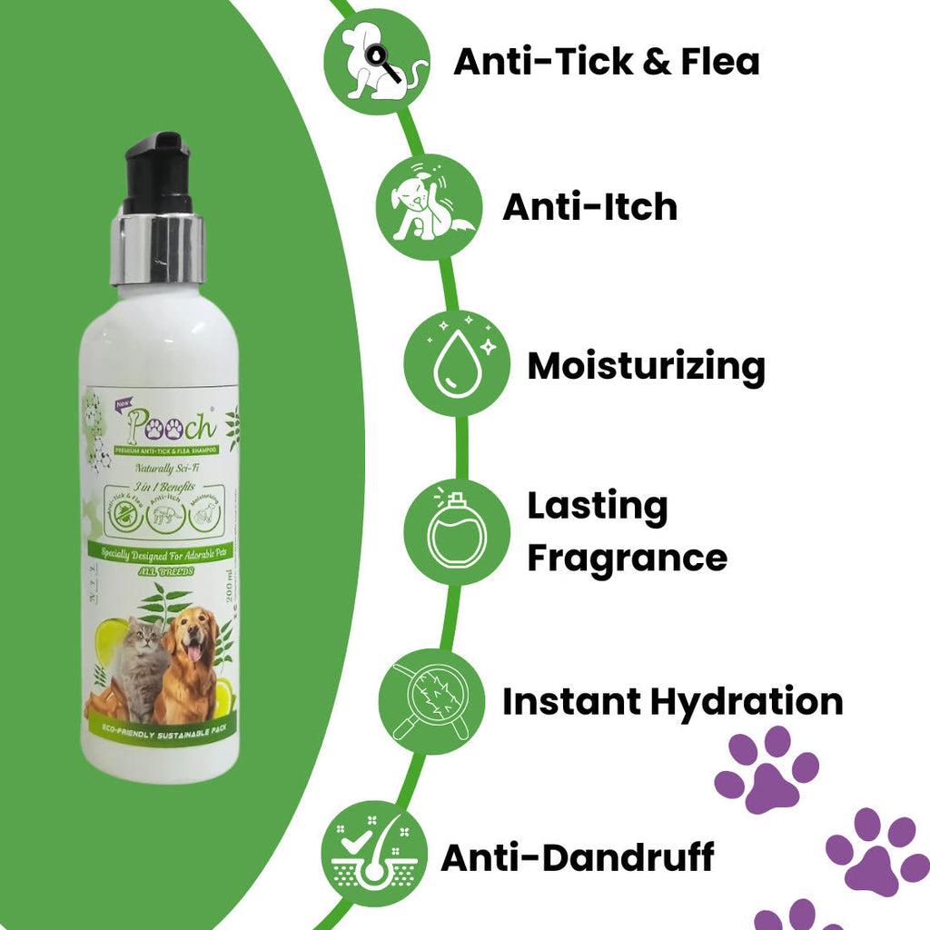 Pooch Anti Tick Shampoo - 200ml