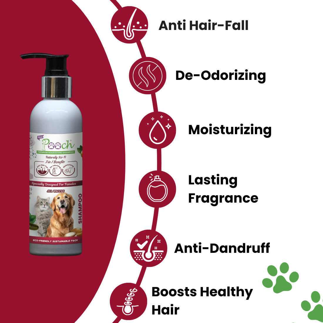 Pooch Nourishing Female Shampoo - 200ml