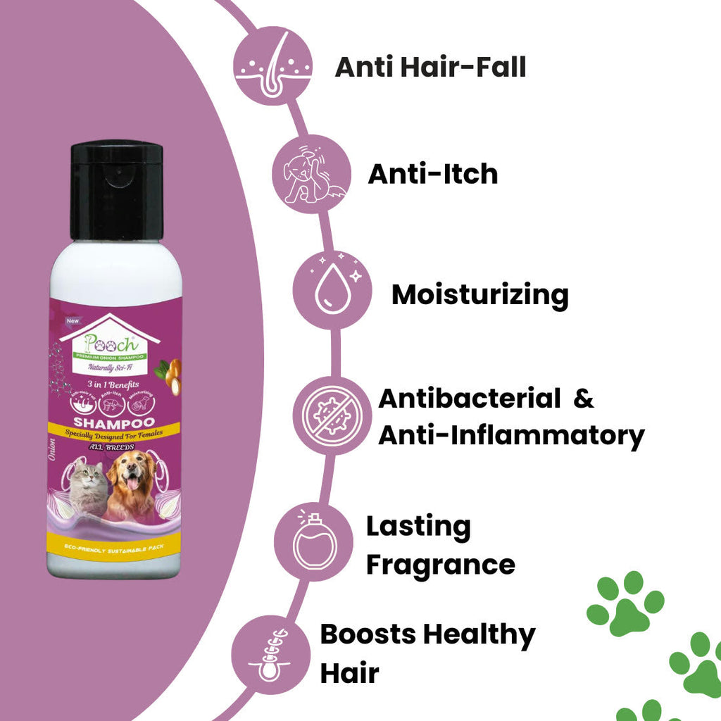 Pooch Onion Shampoo (Female) - 50ml