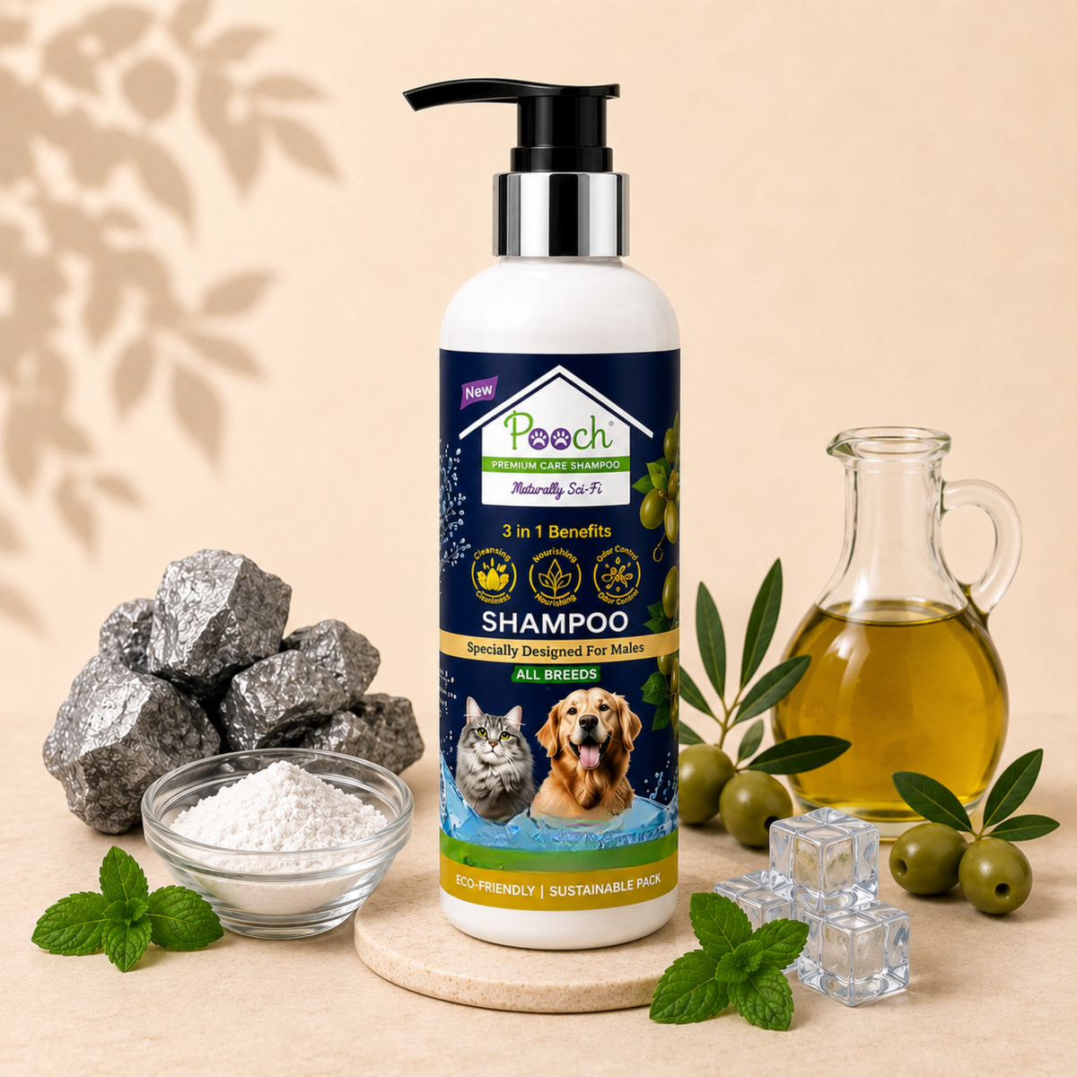 Pooch Refreshing Male Shampoo - 200ml