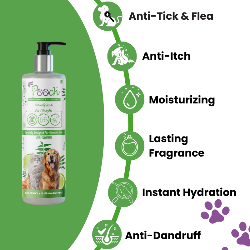 Pooch Anti Tick Shampoo - 400ml