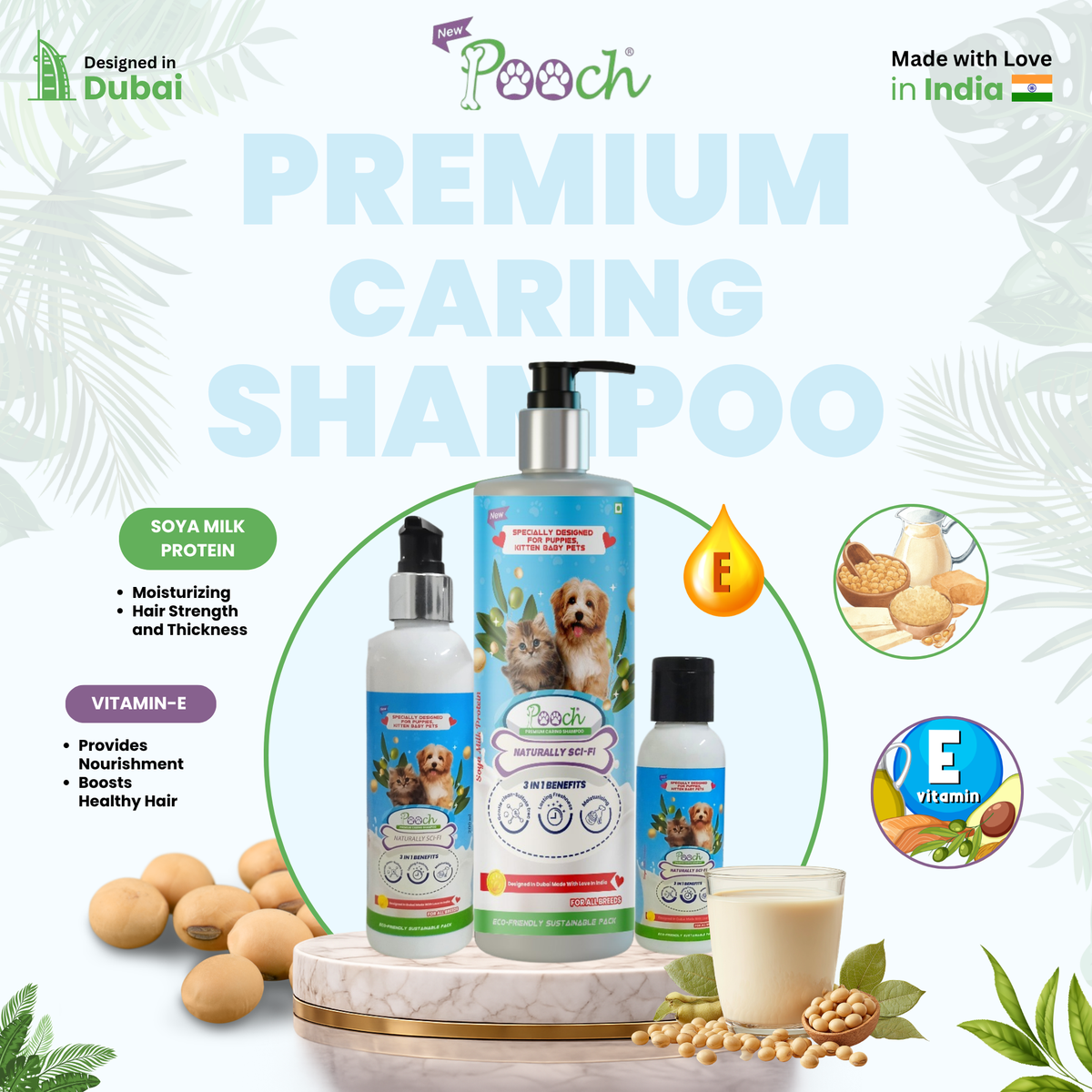 Pooch Caring Shampoo (Sulphate Free) Puppies - 200ml