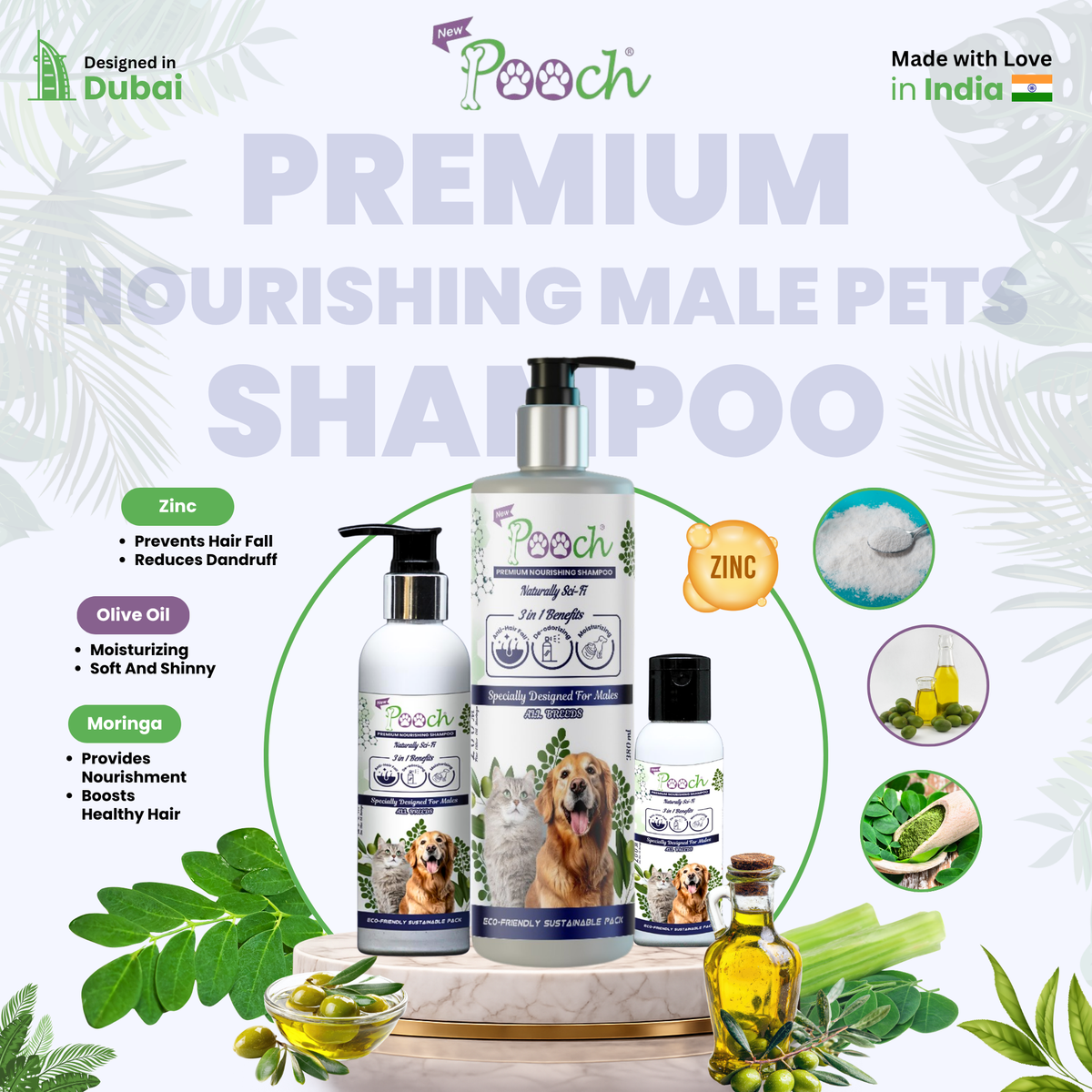 Pooch Nourishing Male Shampoo - 200ml