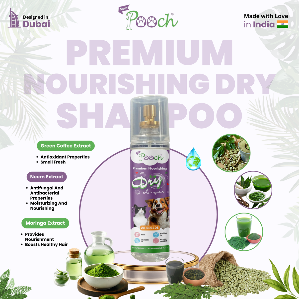Pooch Nourishing Dry Shampoo - 130ml