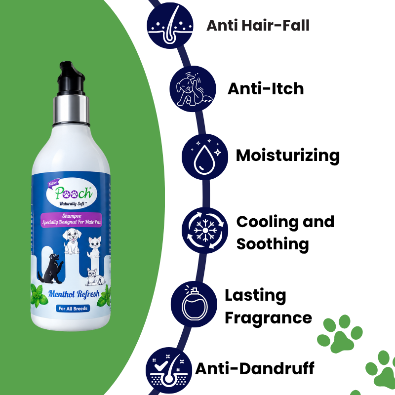 Pooch Refreshing Male Shampoo - 250ml