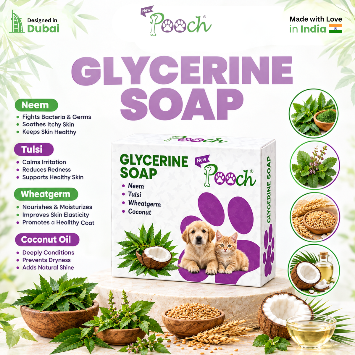 Pooch Glycerine Soap - 100g